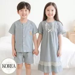 순면 아동 여름 잠옷 여아 남아 어린이 키즈 반팔 홈웨어 실내복 로망스2(순면)