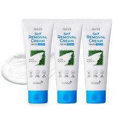 아이로제 셀프 제모크림100mlX3개 +물티슈+팩2매/제모제/10분 왁싱/겨드랑이 팔 다리/29년02월까지