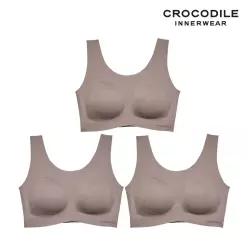 [크로커다일] 소프트 나일론모달 패드일체형 U넥 브라3종 모카무스 CDWBR5O16_3