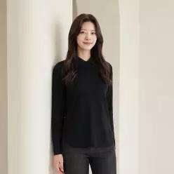 [PAT 여성] 니트카라 티셔츠_1J85402