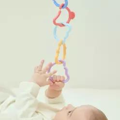 하베브릭스 국내생산 베이비링 28pcs 고리친구들 100일 백일 2개월 3개월 아기 장난감 선물