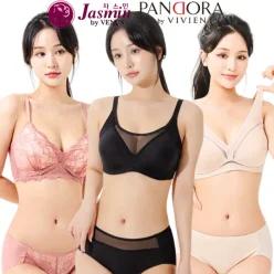 [비너스 비비안] 브라 팬티 세트 빅사이즈 여성 속옷 브래지어 노와이어 여자 A B C D E F G 컵 레이스 쿨 인견 주니어 쿨 인견 여름 베이직 언더웨어 큰 브랜드 렛 무봉제 심리스 탑 캡