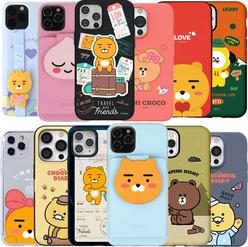 카카오프렌즈 갤럭시S25 S24 S23 S22 S21 울트라 S20 S10 5G 플러스 노트20 10 9 아이폰16 15 14 프로 13미니 12 11 맥스 투명 젤리 카드수납 범퍼 하드 라이언 어피치 폰케이스