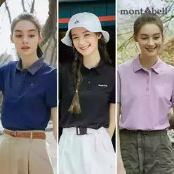 몽벨 여성 카라 반팔 티셔츠