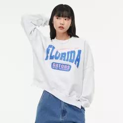 (상설전용) 플로 프린트 기본핏 맨투맨 AQ1CTS40