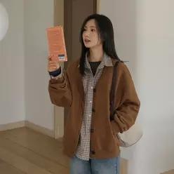 [JUST BETTER] 덤블 헤비쮸리 버튼 가디건