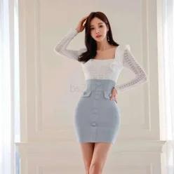  드레스 파티 보세 홀복 캐주얼 가을 겨울 브라이덜 데이트 원피스 20대 30대 브라이덜샤워