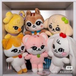 아이브 미니브 인형 6종 세트 펜던트 피규어 굿즈 열쇠고리 IVE MINIVE 키체인 안유진 장원영