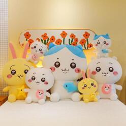 먼작귀 x 산리오 인형 3종 세트 32cm 치이카와 하치와레 쿠리만쥬 우사기