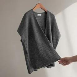 (안나앤모드) laety 파인울 숄 베스트[베스트DDY27]