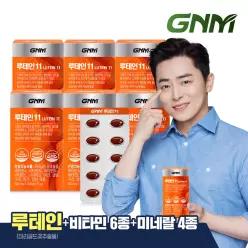 GNM 루테인11 6박스 / 비타민 6종 + 미네랄 4종 눈건강 비타민B 아연 엽산