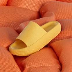 [1개+1개] 말랑 쿠션 슬리퍼 로우 하이 EVA 쿠션 미끄럼방지 사계절 사무실 거실화 2size 4color 