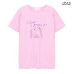[ab.f.z] 베어 프린팅 라운드넥 반팔 티셔츠 (AFX2QK31A)