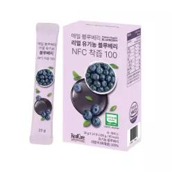 리얼케어 리얼 유기농 100% NFC 착즙 블루베리스틱 14포