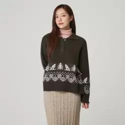 스키모티브 반오픈카라 니트 풀오버 PQ4KL167