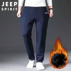 JEEP SPIRIT 남자 방한 작업바지 겨울 슬랙스 트레이닝  팬츠