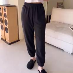 조거 바지 몸빼 잠옷 홈웨어 플리스수면팬츠