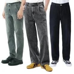 [비지크] 겨울신상/청바지/와이드/빅사이즈/일자/슬림/스판/코튼/남자/밴딩