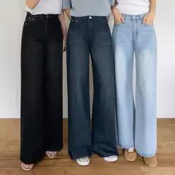 클린 난스판 와이드진(숏/기본/롱)