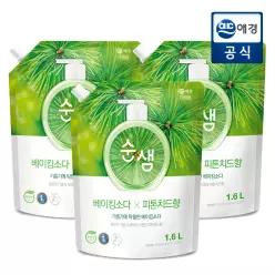 순샘 베이킹소다 피톤치드 주방세제 리필 1.6L x 3개