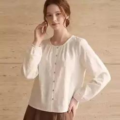 클라셰 레이스 로맨틱 루즈 블라우스_B6F0257