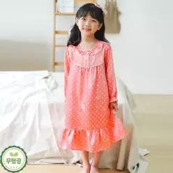 실크 유아 원피스 잠옷 어린이 여아 공주 파자마 /로라(폴리실크)