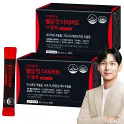 리얼메디 혈당컷 다이어트 카페 더 블랙 2박스 아메리카노맛 설탕당류ZERO 바나바잎 가르시니아 캄보 지아 추출물 체지방감소 보조제 커피맛 혈당케어 컷타임