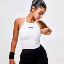 [머슬암드] 여성 ARMED 홀터 CROP TOP [화이트] (MSSWTKA01WH-W)
