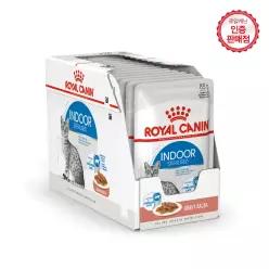 로얄캐닌 고양이사료 인도어 [그레이비] 파우치 85g 12개 (1BOX)