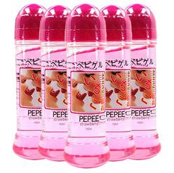 페피젤 딸기 분홍150mlx5ea 수용성 바디 마사지젤 성인용품 핫젤 윤활유