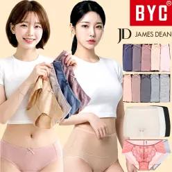 [BYC/제임스딘] 여성 팬티 세트 순면 쿨 인견 모달 면스판 위생 요일 삼각 사각 드로즈 속바지 맥시 노라인 심리스 햄 레이스 여자 주니어 엄마 할머니 빅사이즈 속옷 110 120