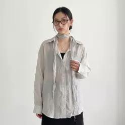 스카프셋 내추럴 셔츠 PY6WB866