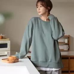(FW 추천룩 엘리시아) 루레나 트임 쮸리 맨투맨 티