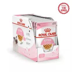 로얄캐닌 고양이사료 키튼 [젤리]  파우치 85g 12개 (1BOX)