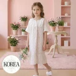 순면 공주 원피스 잠옷 여아 아동 키즈 어린이 실내복 체리D(순면)