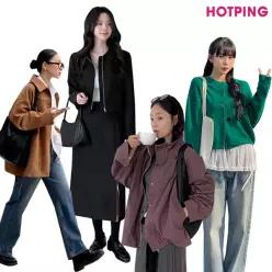 [핫핑] 44~110/가을 베스트&신상/아우터/바람막이/점퍼/자켓/레더/가죽/야상/트위드/스웨이드/블루종/집업/후드/빅사이즈