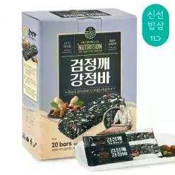 [품질보장] 호정가 검정깨강정바 (20개입) / 말랑말랑 쫀득한 고급한과간식