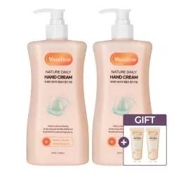 [15%즉할+사은품] 바세린 모이스처 핸드크림 520ml 2개+핸드크림 60ml 2개 향기좋은 고보습 데일리 핸드로션