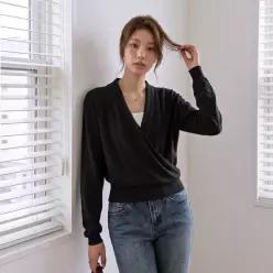 [메르시마리에] 소프트 랩 브이넥 니트 #PF902430KN