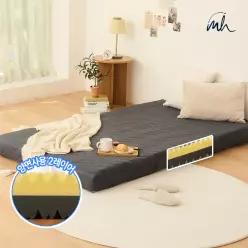 몽스홈 국내생산 2레이어 탄탄한 매트리스 8cm 14cm 허리에좋은 바닥 1인용 수면매트 토퍼