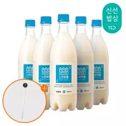 [머들러 증정] 배상면주가 무아스파탐 느린마을막걸리 방울톡 750ml x 5입