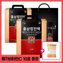 [쇼핑백+비타민C10포 더]순수식품 6년근 홍삼 스틱 2박스(200포) 홍삼정진액 에브리데이 365