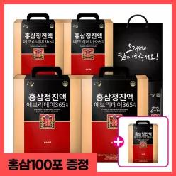 [쇼핑백+본품1박스 더]순수식품 6년근 홍삼 스틱 4박스(400포) 홍삼정진액 에브리데이 365