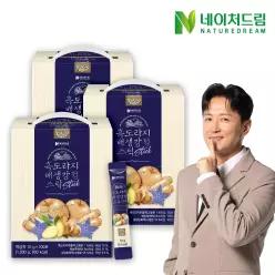 흑도라지 배 생강 청 스틱 100포 3박스 /흑도라지청/배도라지청