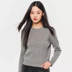 WOMAN GNRL 케이블 풀오버 [GREY] / WBC3L05502