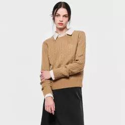 WOMAN GNRL 케이블 풀오버 [BEIGE] / WBC3L05502