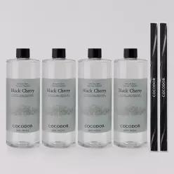 [2+2] 코코도르 퍼퓸 디퓨저 리필액 500ml X 4개 + 스틱10P 알뜰구성 리필액 / (추석디퓨저 추가옵션 확인)