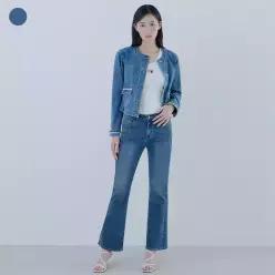 [게스] 여성 저온스 슬림 부츠컷 MBL OQ2DE122