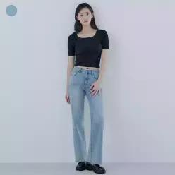 [게스] 여성 저온스 세미 와이드 LBL OQ2DE105