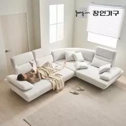장인가구 도이 이지클린 패브릭 가죽 스윙 소파 3인/4인/6인/5인코너/7인코너